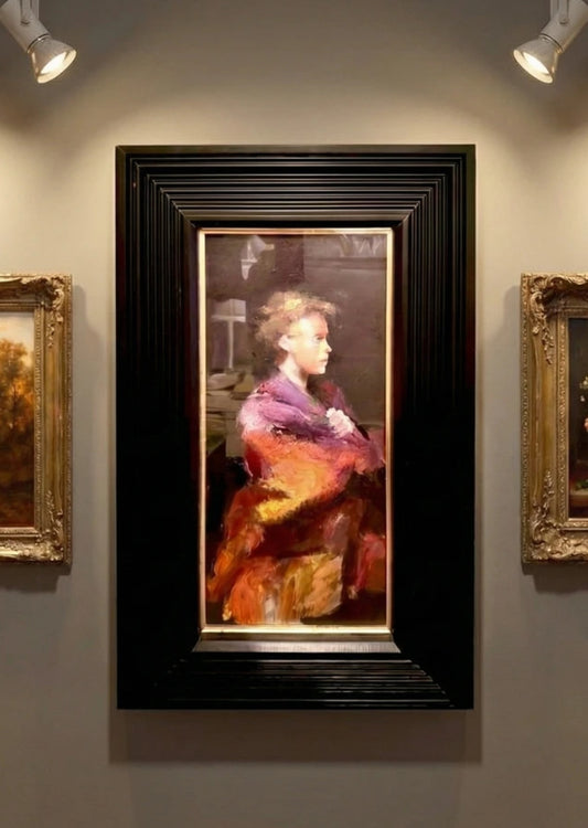 Girl With Scarf By Robert Lenkiewicz