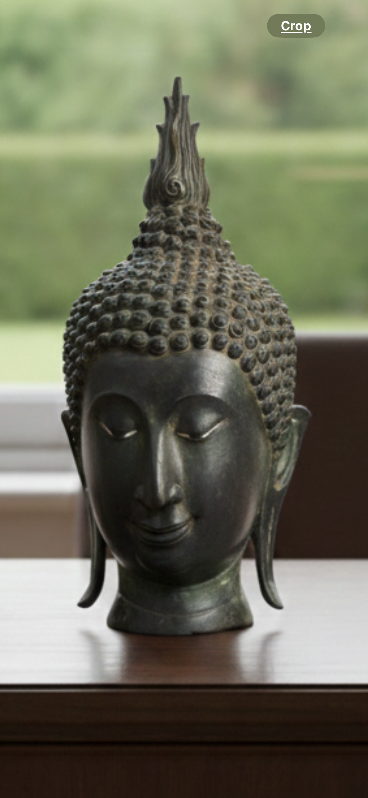 Buddha Bronze Head Statue Sukhothai or Ayutthaya