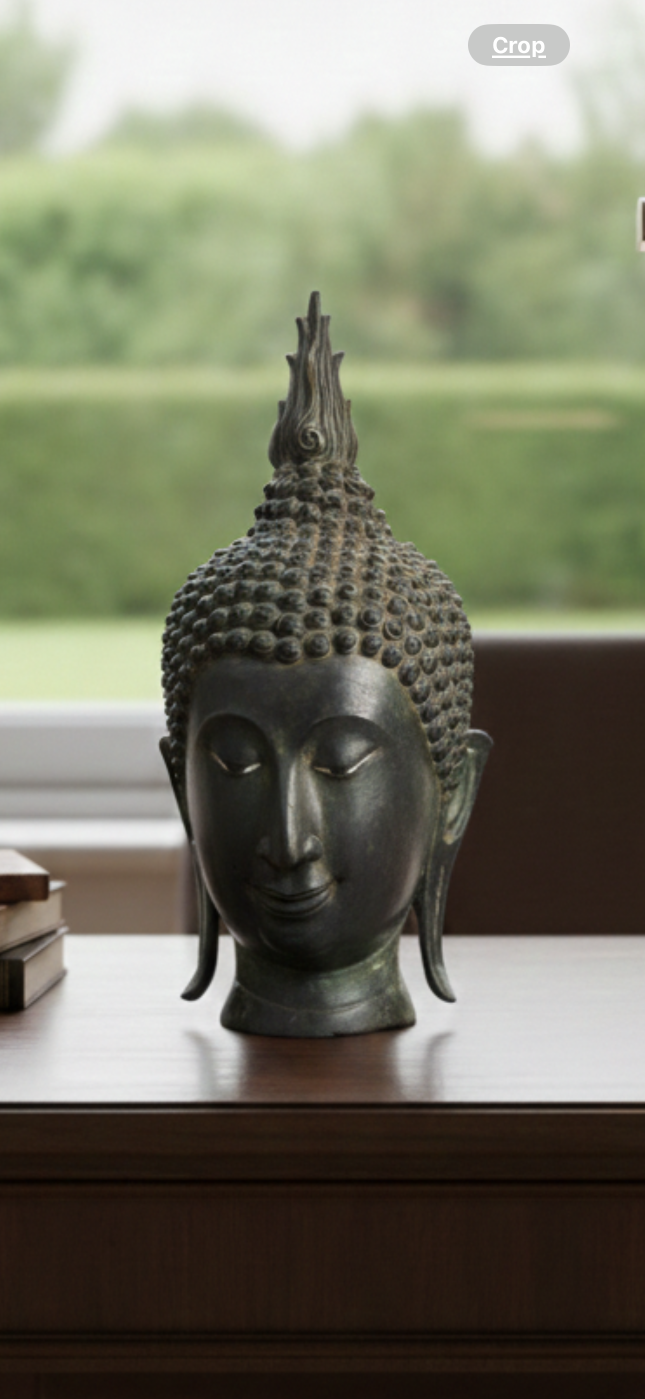 Buddha Bronze Head Statue Sukhothai or Ayutthaya