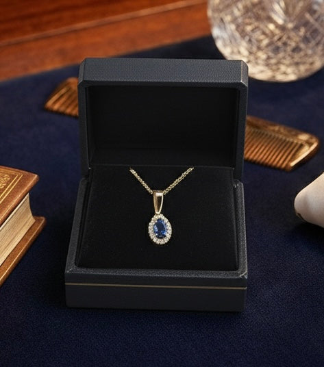 Tanzanite 9k Rose Gold Necklace