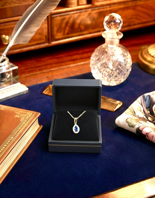 Tanzanite 9k Rose Gold Necklace