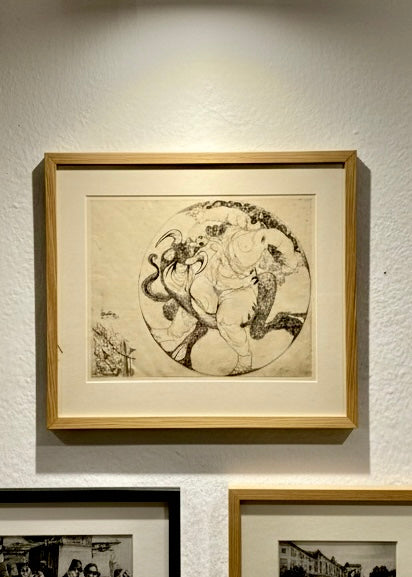 Europa And The Bull Ink Drawing