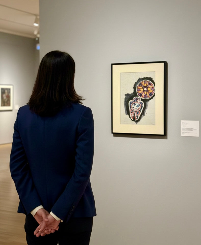 Study of Stain Glass By Robert Lenkiewicz