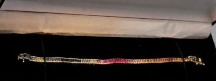 Rainbow Sapphire Bracelet Gold (9k)