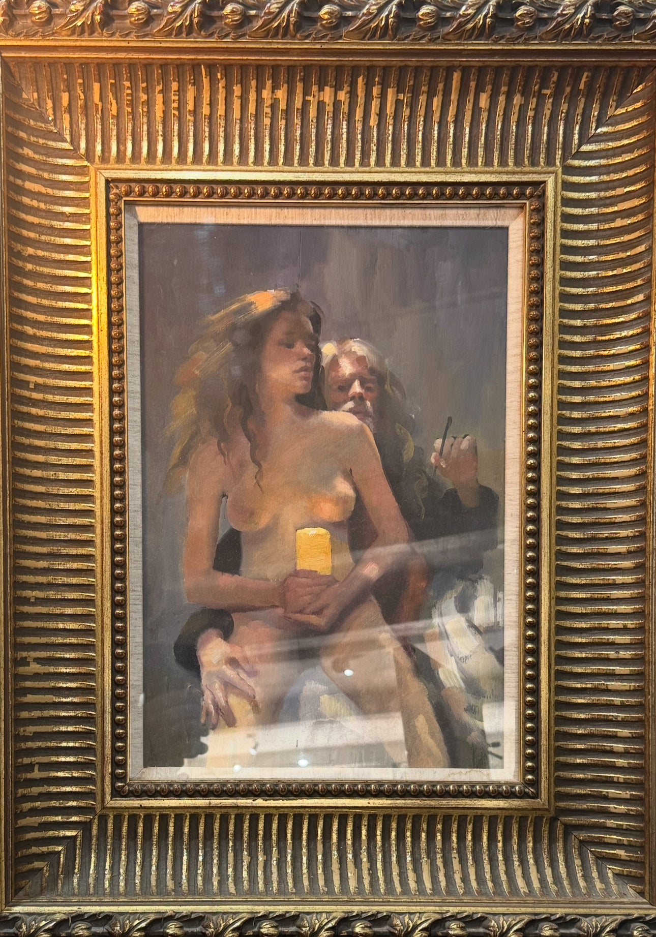 Roxana and Painter With Candle