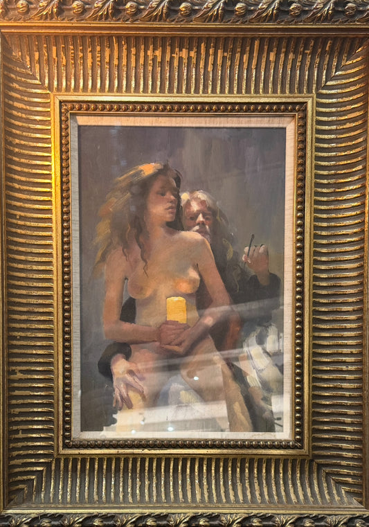 Roxana and Painter With Candle