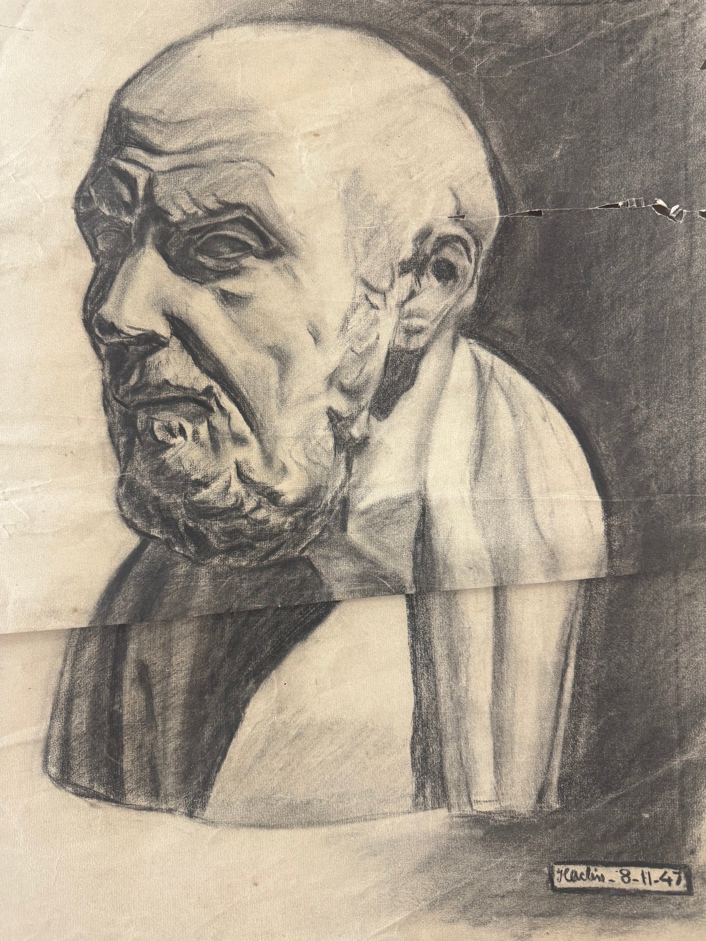 Charcoal On Paper 1948 Paris (Unframed)