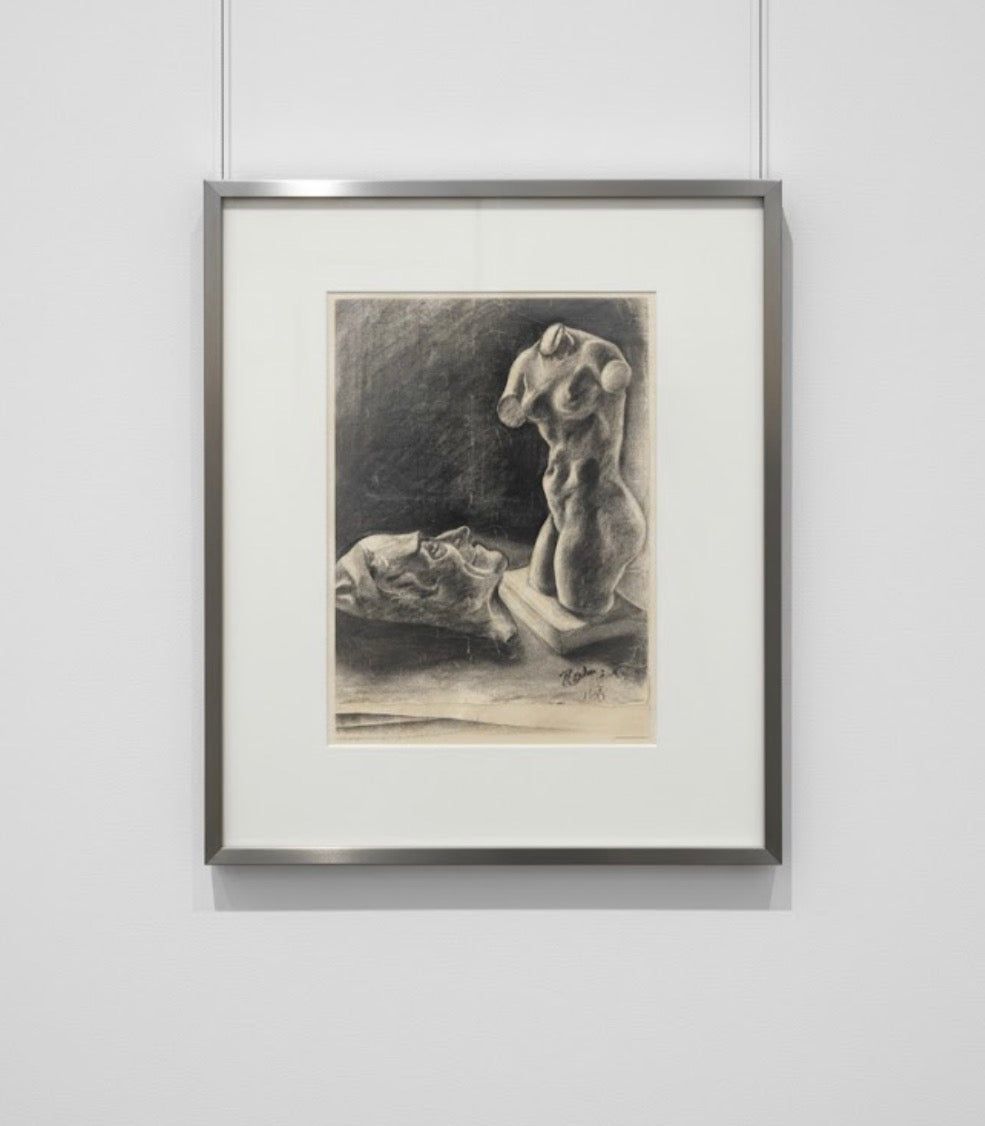 Charcoal On Paper 1948 Paris (Unframed)