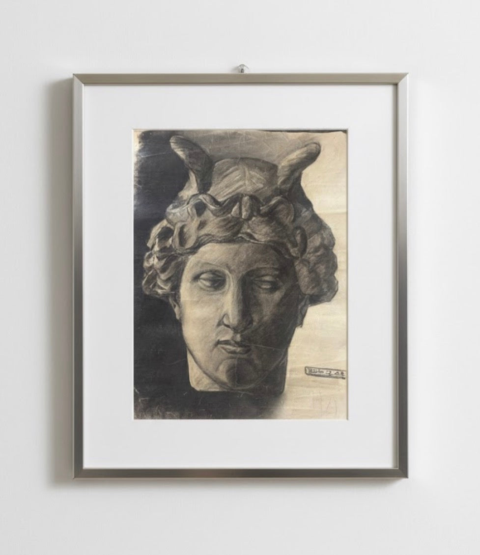 Charcoal On Paper 1948 Paris (Unframed)