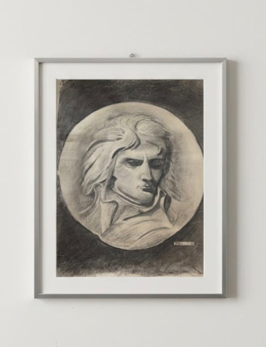 Charcoal On Paper 1948 Paris (Unframed)