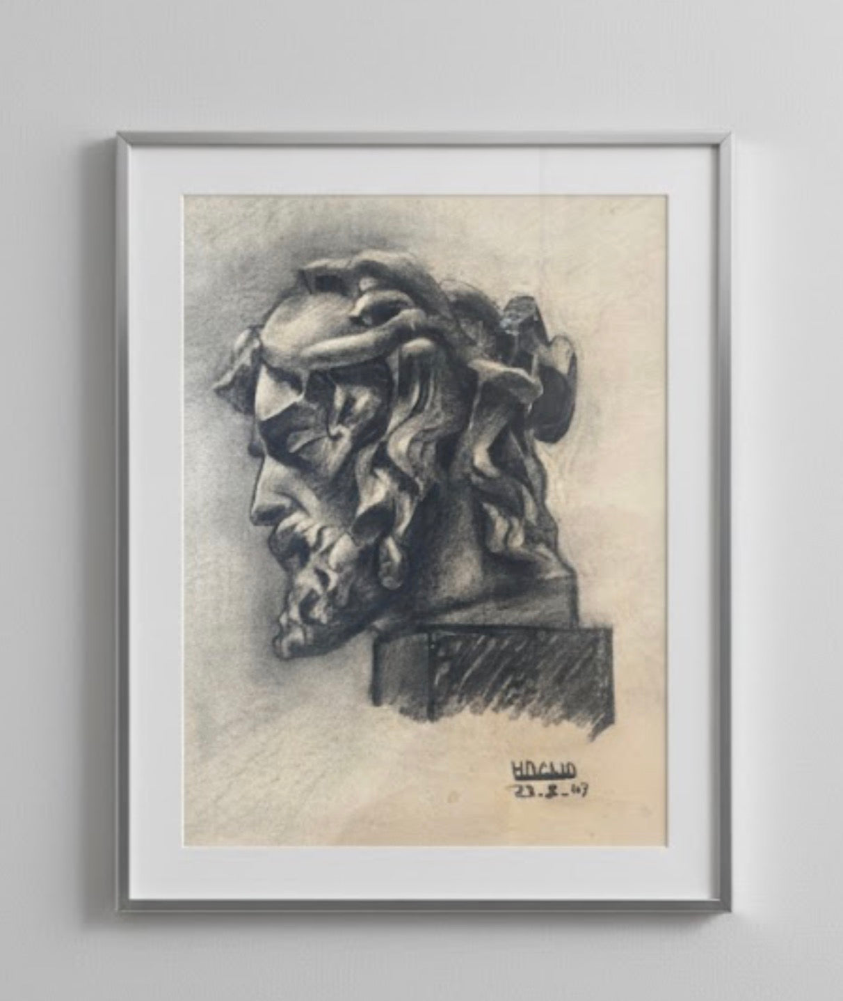 Charcoal On Paper 1948 Paris (Unframed)