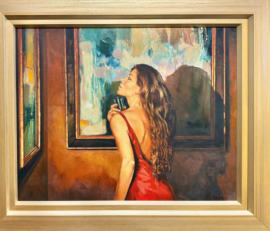 Lady In Red Dress By Mark Spain