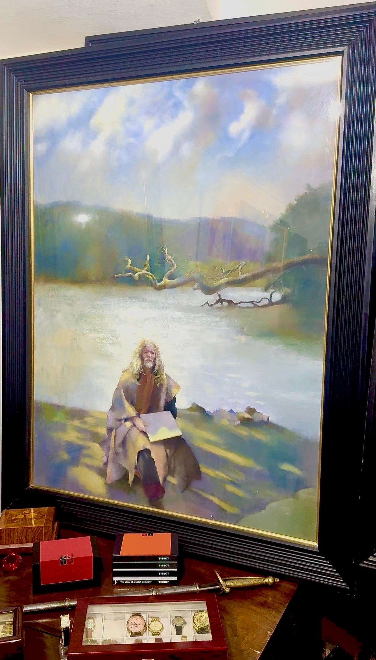 Lenkiewicz Painting On The Yealm River