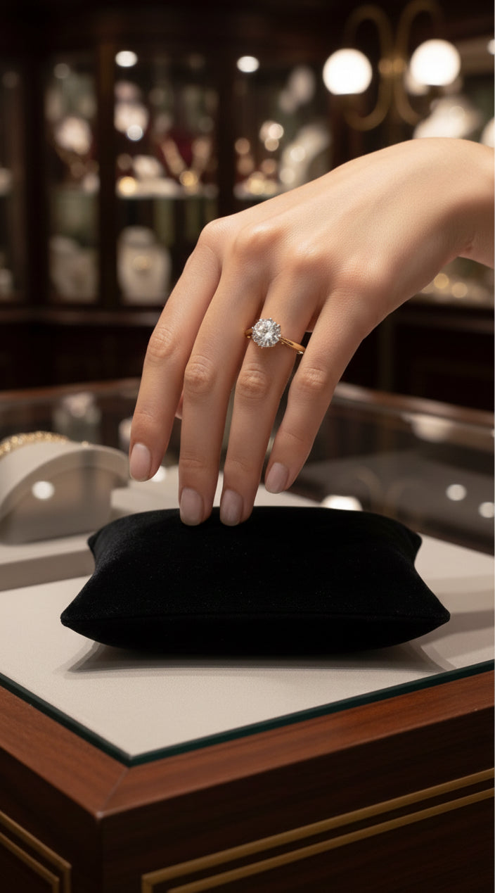 Diamond Solitaire 2.0 Carat, 18ct Yellow Gold