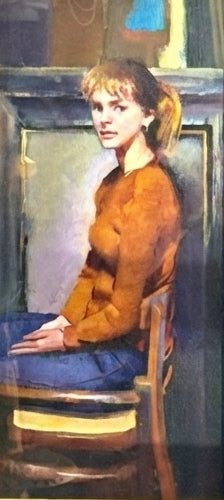 Study Of Girl In Chair By Robert Lenkiewicz