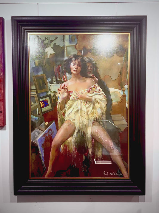 The Painter with Benedikte By Robert Lenkiewicz