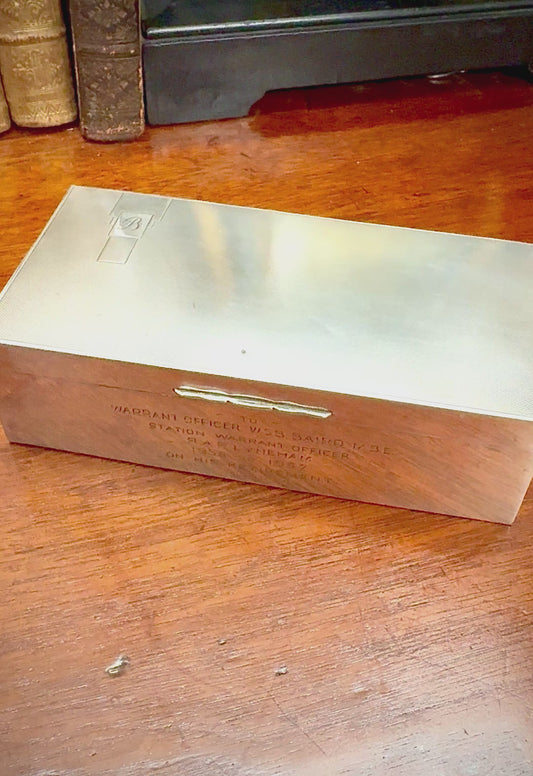 Silver Box Dedication RAF M.B.A.