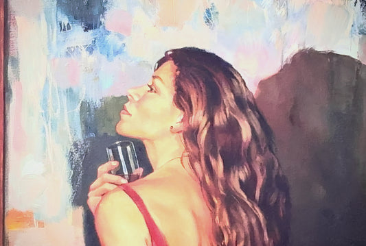 Lady In Red Dress By Mark Spain