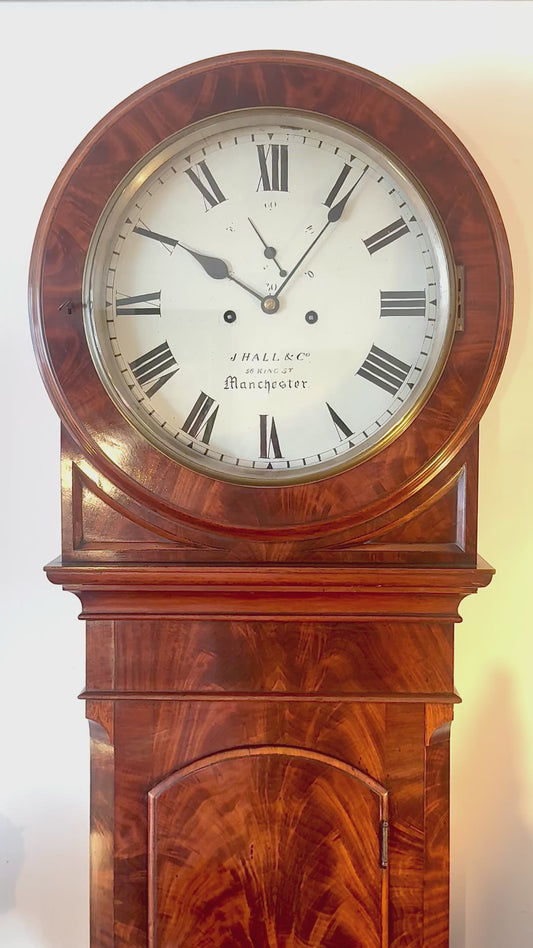 A Beautiful John hall & Co. Mahogany Wall Clock