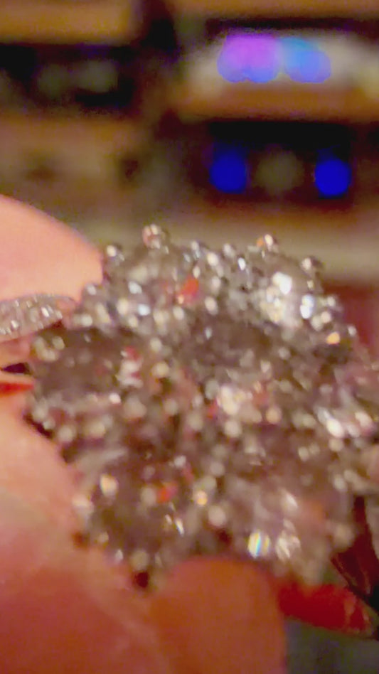 Diamond Cluster 18ct White Gold Ring
