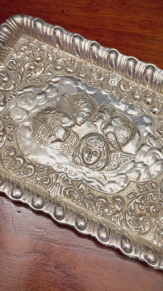 Silver Cherubic Tray